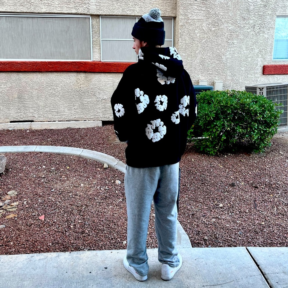 Denim Tears hoodie Grey, Black , Blue